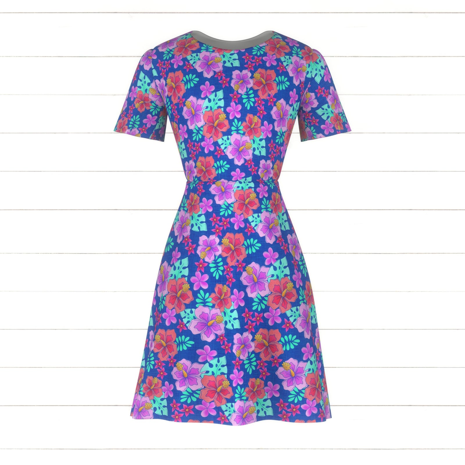 Aloha Floral Blue