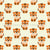 Cute Cartoon Baby Tiger on Beige Brown Wallpaper Image