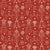 Wedding Day Accessories Beige Line Art on Red Image