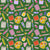 Arts and Crafts Sticker Doodles on Green Image