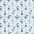 4th of July Preppy Patriotic Geese on Blue Image