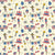 4th of July Preppy Patriotic Decor and Festive Elements on Yellow Image
