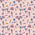 4th of July Preppy Patriotic Decor and Festive Elements on Pink Image