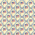 4th of July Patriotic American Flags and Preppy Ribbons on Yellow Image