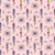 4th of July Patriotic Firecrackers and Firework Rockets on Pink Image