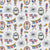 4th of July Preppy Goose Portraits and Patriotic Decorations on Gray Image