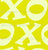 XO XO lemon lime yellow valentine - vivid-  hugs kisses - love - friendship - valentines day - kids fun room Image