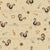 Folk Flock - Cream, Retro Fall Farm Collection by Susan R Castillo Image
