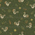 Folk Flock - Green, Retro Fall Farm Collection by Susan R Castillo Image