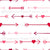 Cupid's Arrows Red and Pink on White Image