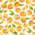 Cute Clementine Tangerine Oranges on White Image