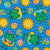 Summer Floatie Frogs on Blue Image