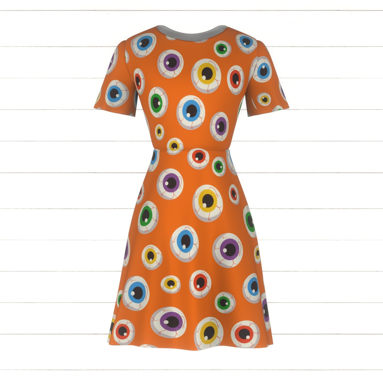 Halloween Spooky Eyeballs Orange
