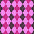 Argyle Pattern, Baby Pink Purple Pink, White Stitching Image