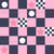 Navy blue and light pink checkerboard with stars Image