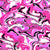Hot Pink Paint Swirl with Black and White Image