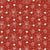 Teddy Bears and Strawberries Beige Line Art on Red Image