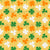 St Patricks Day Clovers and Shamrocks on Yellow Image