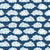 Chinese Oriental Clouds on Blue Image