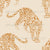Leopard Walk in Warm Earth Tone Burnt Orange on Beige Image