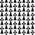 Ermine Pattern, Medieval Pattern, White on Black Image