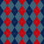 Argyle Pattern, Blue Red Navy Blue, Orange Stitching Image