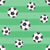 Soccer Balls On the Striped Green Soccer Field Image