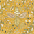 Maximalist Scandinavian Floral Pattern Yellow Mustard Image
