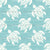 Sea Turtles in Aqua Blue, Coastal Summer Vacation by KristenInStitches Image