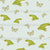 Whimsical frogs and yellow butterflies on a light teal background Image