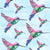 Hummingbirds Sky (Right facing) Image