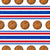 Team Spirit Basketball Sporty Stripes Detroit Pistons Inspired Red Blue Image