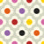Retro Scandi Flowers in Orange Yellow Pink Red Purple Black Image