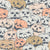 Jack-o'-lanterns grouped in pastel vintage. Image