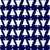 Christmas Trees Pattern, Pine Trees, White on Navy Blue Image
