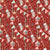 Christmas Ornaments & Festive Bunting on Red Image
