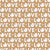 LOVE All Over Typography with Hearts in White on Golden Brown Image
