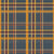 Autumn Burst Plaid Blue; Fall Plaid Blue, Gold, Red, and Orange Image