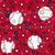 Team Spirit Baseball Floral in Boston Red Sox Colors Red and Navy Blue Image