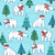 Polar bear and Christmas tree-blue Image