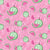 Juicy watermelons on a pink background Image