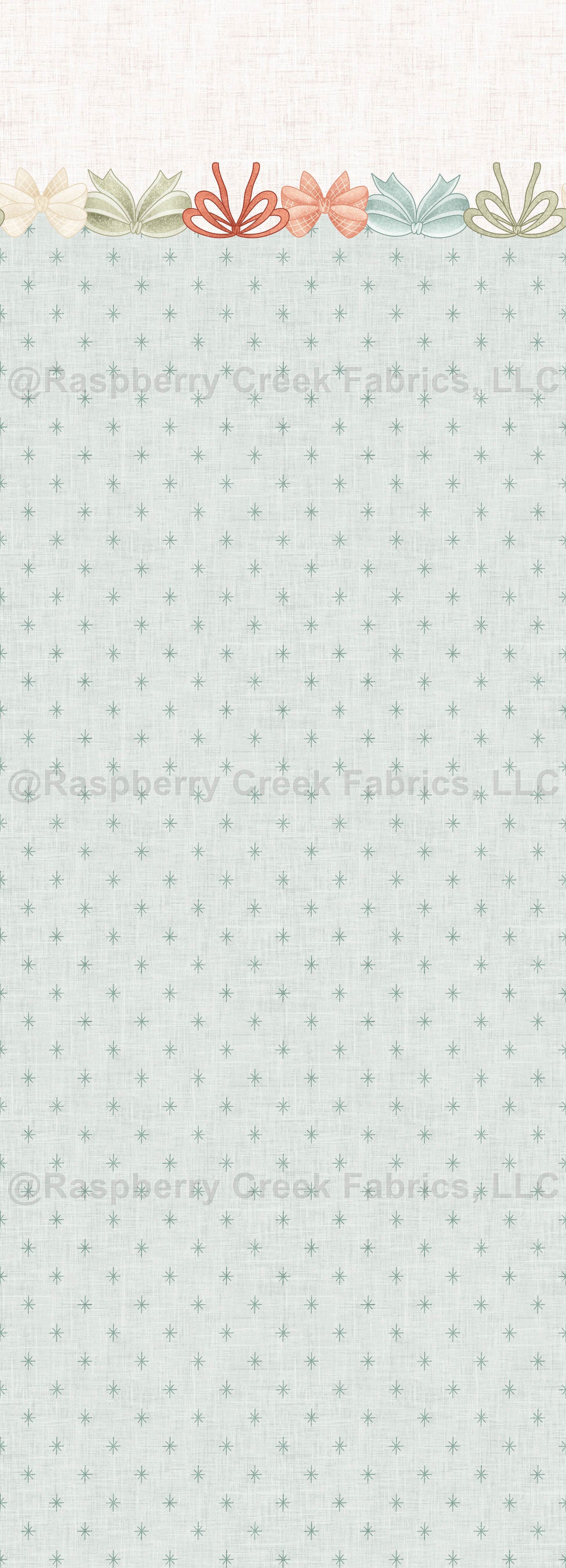 Dear Santa Bows Border Print