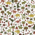 Dinosaur Days in Multicolor on White Image