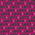 LOVE All Over Typography with Hearts in Black on Hot Pink Image