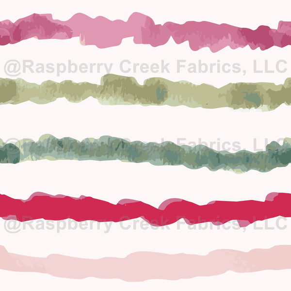 Tinsel Stripe Green - Hand painted perfectly imperfect stripes. Tinsel ...