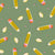 Bright Yellow and Red Pencils Shavings Stationery Triangle Sage Green Image