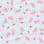 Pink Watercolor Swans on Light Blue -Hand-Painted Modern Animal Pattern Image