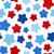 Patriotic Party Time Stars in Red White and Blue Image