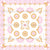 Handkerchief Floral Pink White Hand Painted, Aegean Summer by Stephanie Fiona Design Image