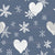 Frosted Hearts - navy Image